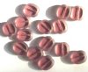 10 14mm Flat Cut Oval Window Bead Amethyst